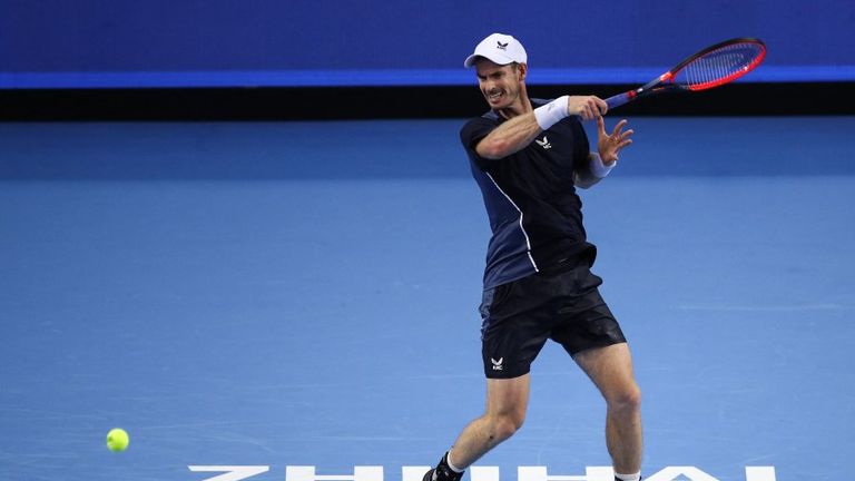 Andy Murray blew an early lead as he crashed to defeat against Aslan Karatsev in the last 16 of the Zhuhai Championships in China
