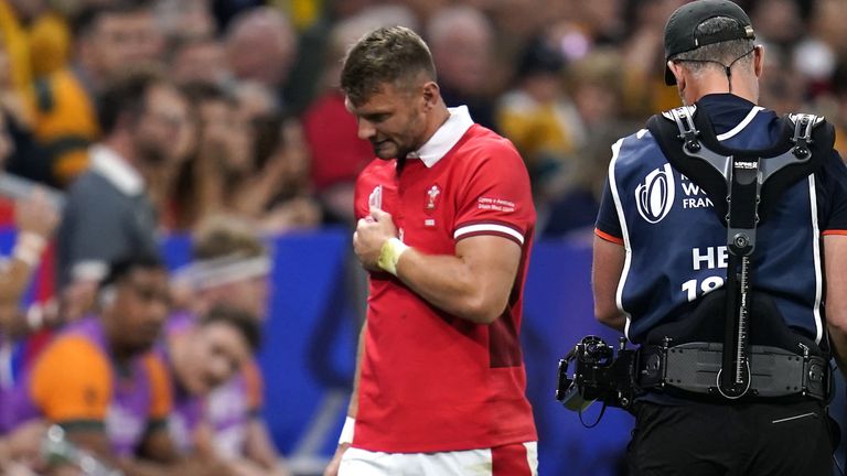 Wales out-half Dan Biggar could be out for around two weeks due to a pectoral injury 