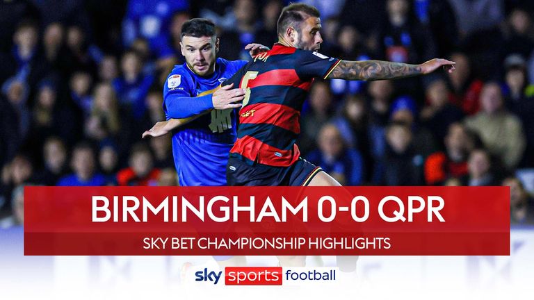 Highlights of the Sky Bet Championship match between Birmingham and Queens Park Rangers.
