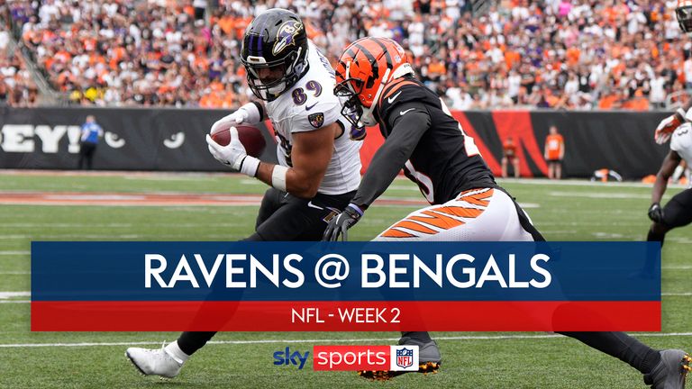 Highlights of the Ravens against the Bengals in Week Two