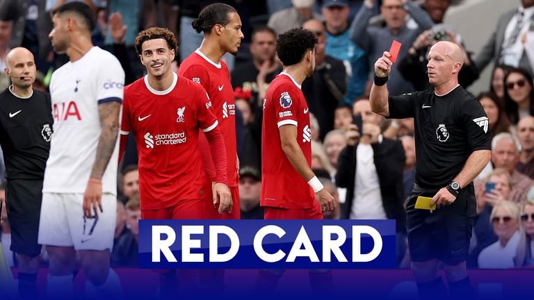 Tottenham vs Liverpool: Was VAR right to intervene for Curtis Jones red? |  Video | Watch TV Show | Sky Sports