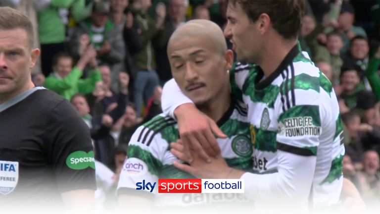 Daizen Maeda&#39;s incredible strike secures all three points for Celtic against Livingston.