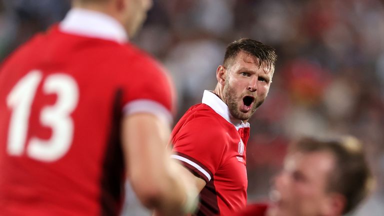 Dan Biggar let his emotions show during Wales' tense match against Fiji