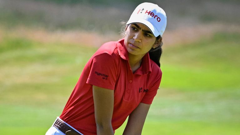 Diksha Dagar was the leader after the opening two rounds, but slipped back on Saturday (CTK via AP Images)