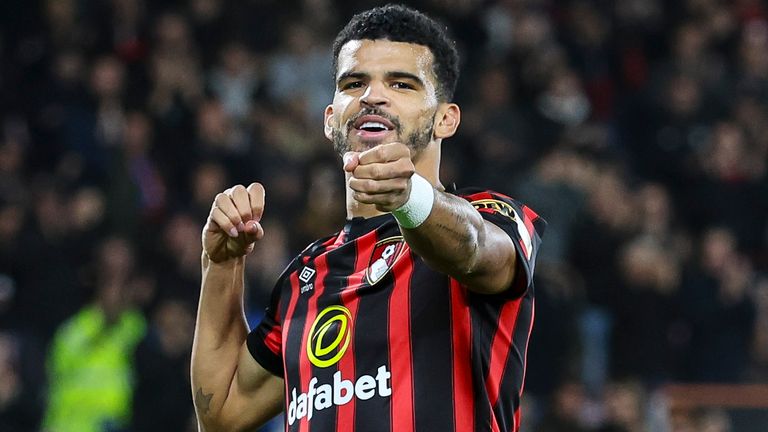 Dominic Solanke scored soon after coming on as a substitute for Bournemouth