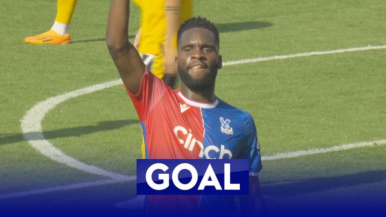 Edouard scores his second for Palace against Wolves