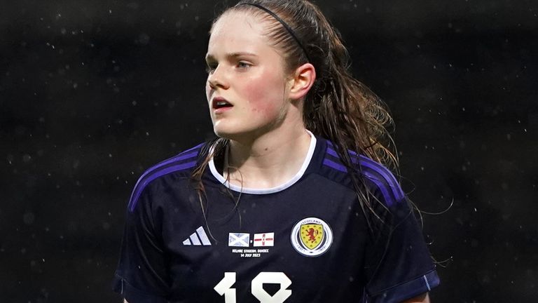 Scotland's Emma Watson during the women's friendly match at Kilmac Stadium, Dundee. Picture date: Friday July 14, 2023.