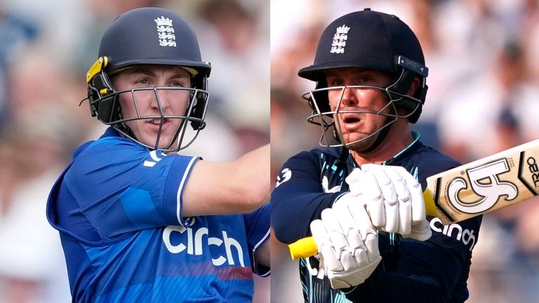 Harry Brook and Jason Roy - credit AP Photo/PA
