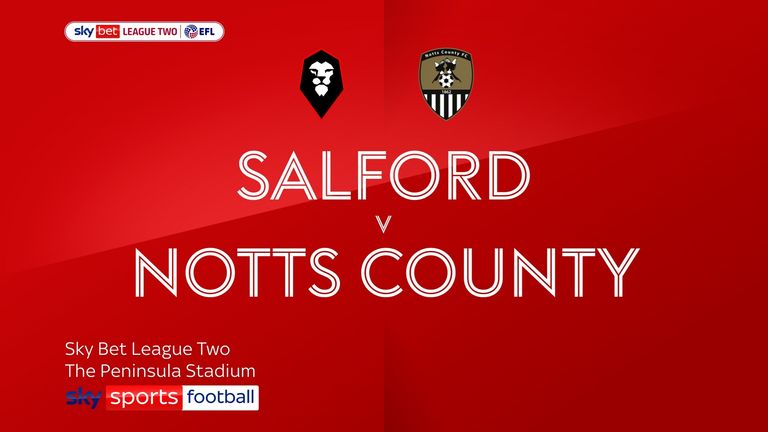 Highlights of the Sky Bet League Two match between Salford City and Notts County.