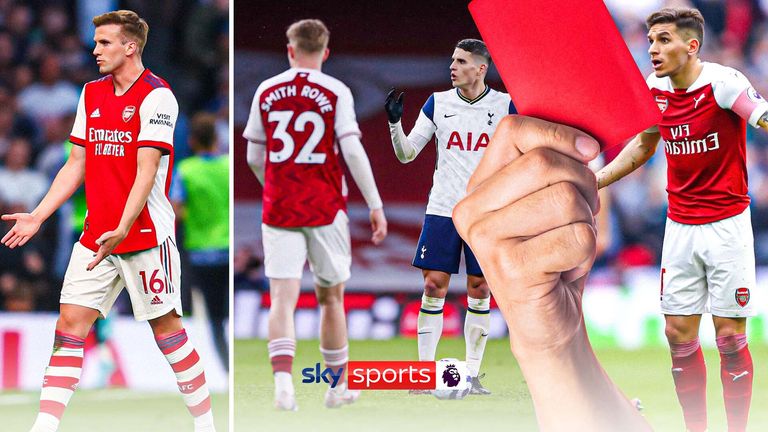 Ahead of the Super Sunday clash between Arsenal and Tottenham, we take a look at some of the most fierce and feisty red cards from the North London derby in the Premier League.