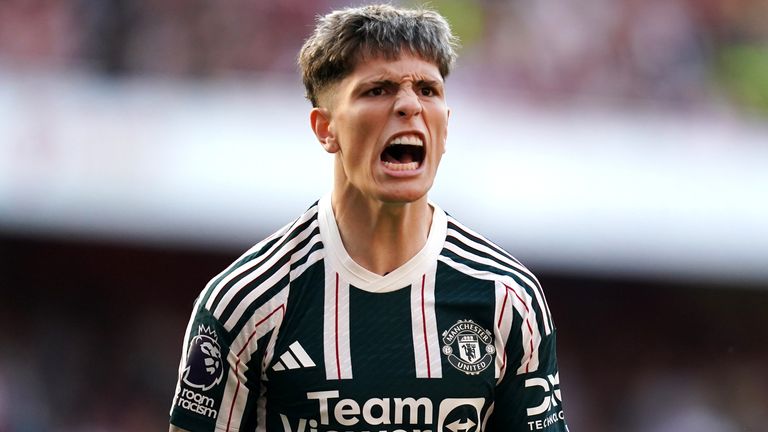 Alejandro Garnacho's celebrations at Arsenal were cut short after a VAR offside review