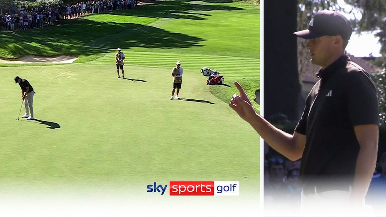 Ludvig Aberg hits five consecutive birdies
