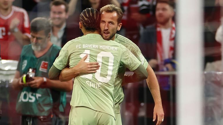 Harry Kane's early goal gave Bayern Munich the lead against Bayer Leverkusen
