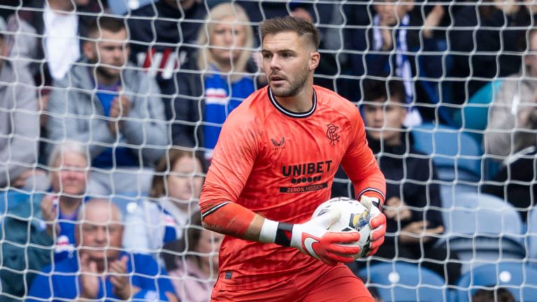 Jack Butland joined Rangers in the summer