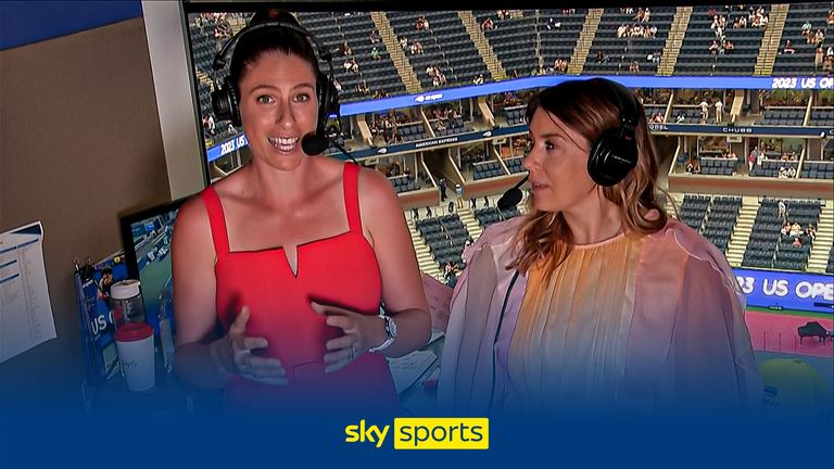 Johanna Konta and Marion Bartoli speak at the US Open