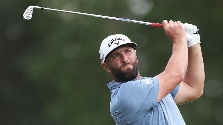 Jon Rahm went through a bad patch on the back nine but remains firmly in contention