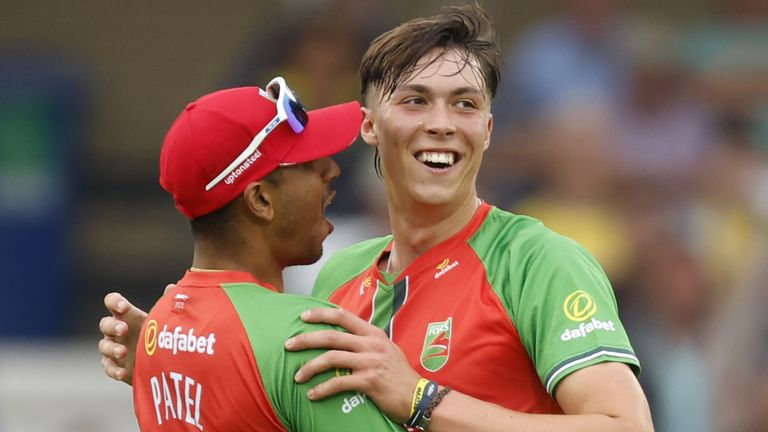 Josh Hull bowled the crucial final over of the match for Leicestershire