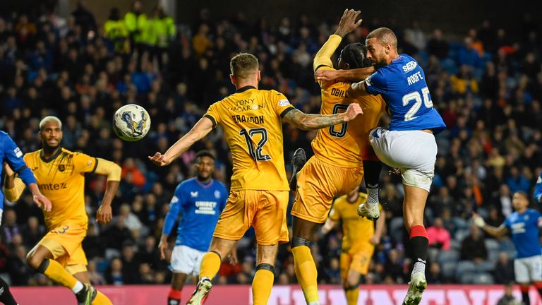 Roofe played the first half of Rangers cup win over Livingston