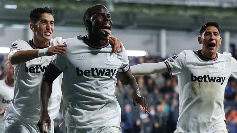Kurt Zouma's late header helped West Ham to a 2-1 win at Luton