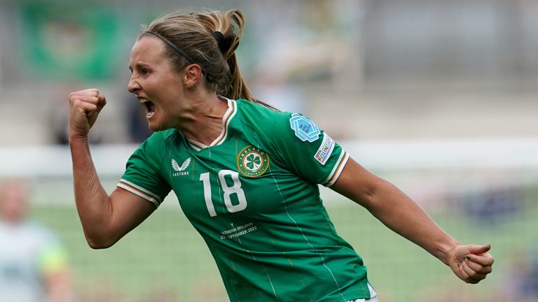 Kyra Carusa scored Ireland&#39;s third goal in Budapest