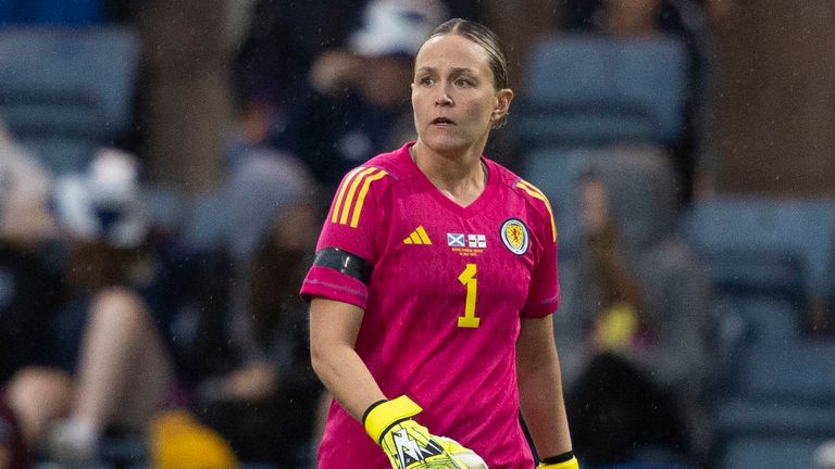 Lee Gibson could win her 50th Scotland cap