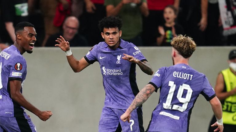 LASK 1-3 Liverpool: Darwin Nunez, Luis Diaz and Mohamed Salah on target for  Reds in UEFA Europa League opener - Eurosport
