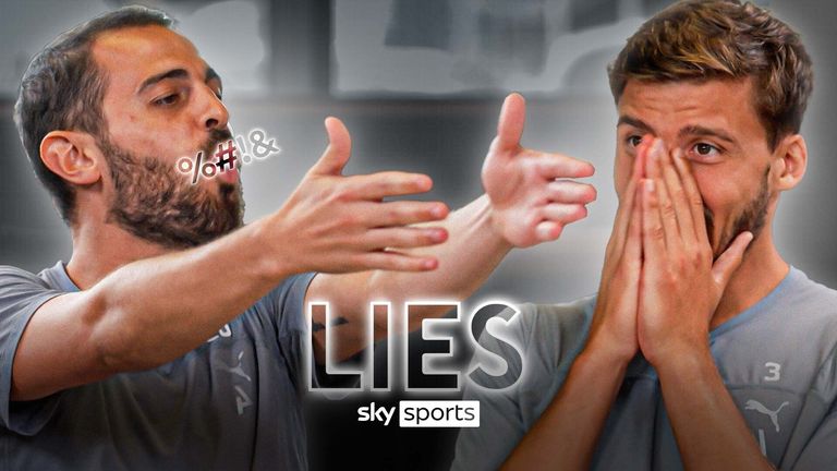 Bernardo Silva takes on Ruben Dias in the most recent game of LIES, featuring topics Animals, Musicians, Portuguese players and more... 