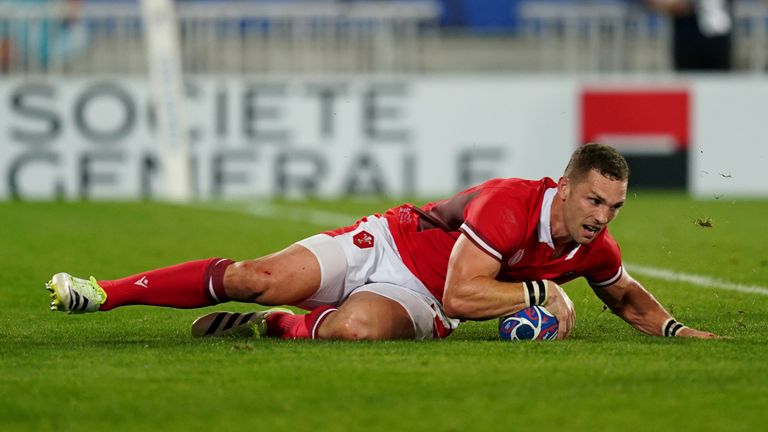 George North scored for Wales after a period where Fiji were on top