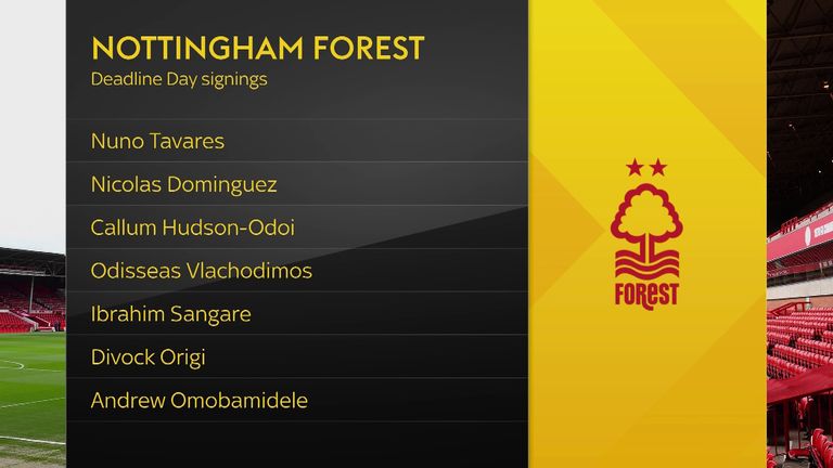 Forest's seven new signings