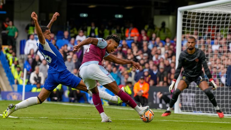 Chelsea 0-1 Aston Villa: Ollie Watkins strike beats 10-player Blues as their poor start to Premier League season continues | Football News | Sky Sports