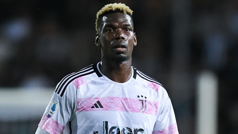 Paul Pogba in action for Juventus against Empoli on September 3