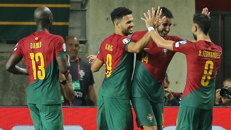 Bruno Fernandes provided three assists and scored one goal for Portugal
