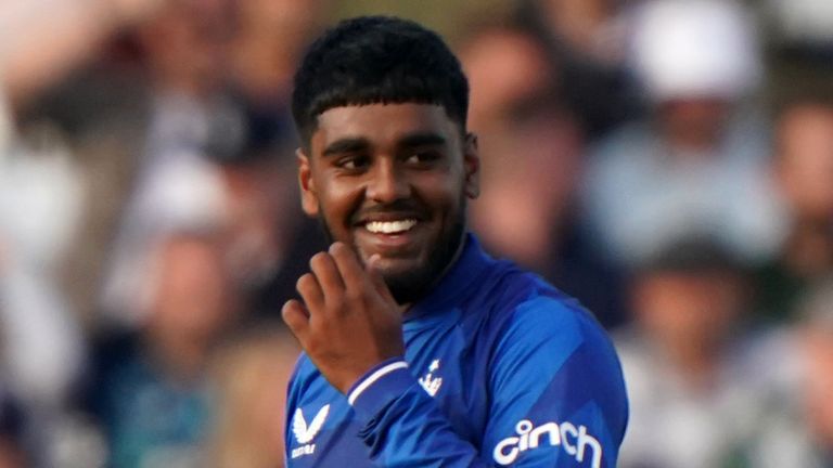 Rehan Ahmed took career-best figures of 4-54 for England in the second ODI against Ireland at Trent Bridge