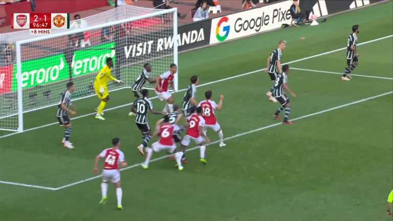 Arsenal scored a second deep into stoppage time
