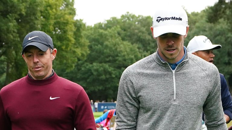 Rory McIlroy was partnered by Gareth Bale on Wednesday at the BMW PGA Championship 