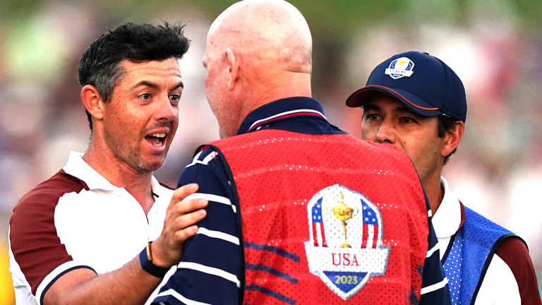 Rory McIlroy has been involved in a heated exchange with Patrick Cantlay's caddie Joe LaCava