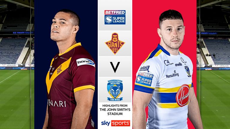 Highlights from the Betfred Super League clash between Huddersfield Giants and Warrington Wolves.