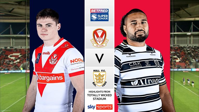 Highlights from the Betfred Super League clash between St Helens and Hull FC