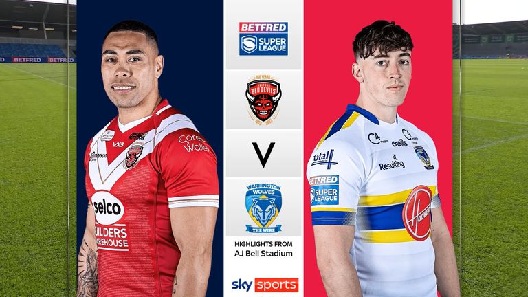 Highlights from the Betfred Super League clash between Salford and Warrington
