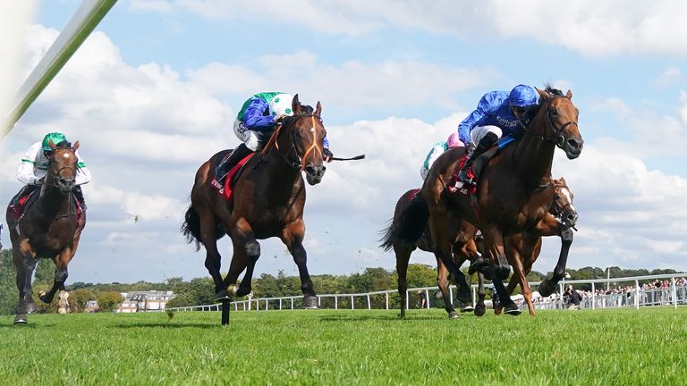 James Doyle steers Aablan to victory in the Solario Stakes
