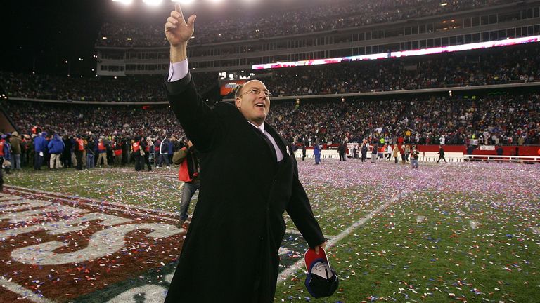 Scott Pioli after the AFC Championship Game against the Chargers in January 2008