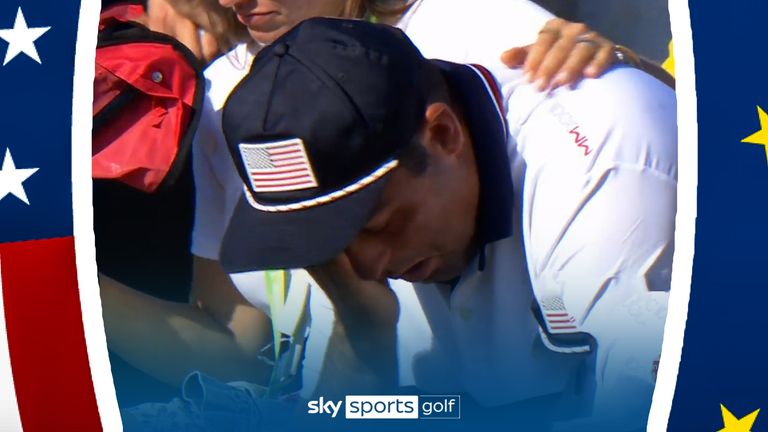 World number one Scottie Scheffler was in tears after he and Brooks Koepka suffered a record 9&7 loss to Ludvig Aberg and Viktor Hovland