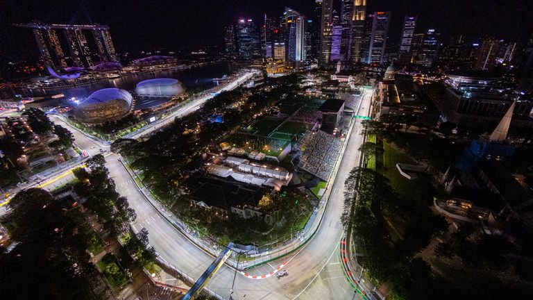 Singapore GP circuit general view