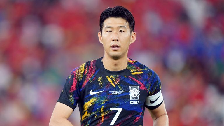 Son Heung-min was given a hero's welcome in Wales