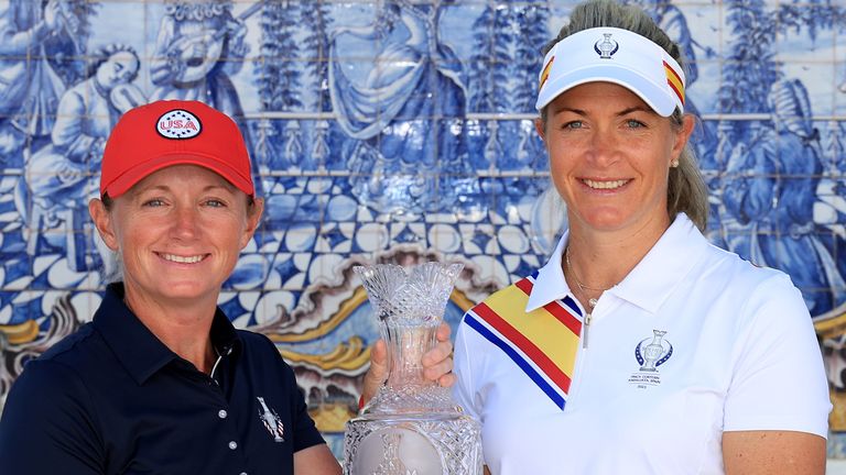 Stacy Lewis and Suzann Pettersen captain Team USA and Team Europe respectively at the Solheim Cup this year