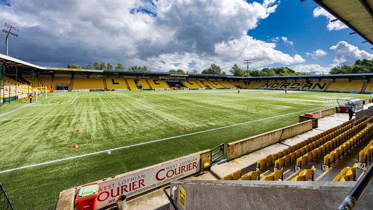 LIVINGSTON, SCOTLAND - JULY 29: A general view during a Viaplay Cup group stage match between Livingston and Clyde at the Tony Macaroni Arena, on July 29, 2023, in Livingston, Scotland.  (Photo by Roddy Scott / SNS Group)