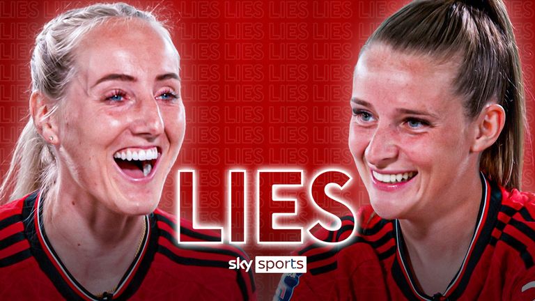Manchester United&#39;s Ella Toone takes on Millie Turner in LIES, battling to bluff their way to victory!
