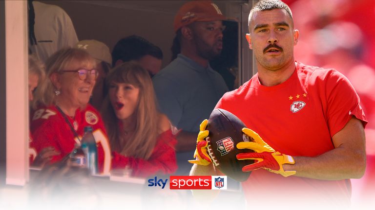 Chiefs vs. Bears: Travis Kelce jersey sales spike after Taylor Swift  appearance