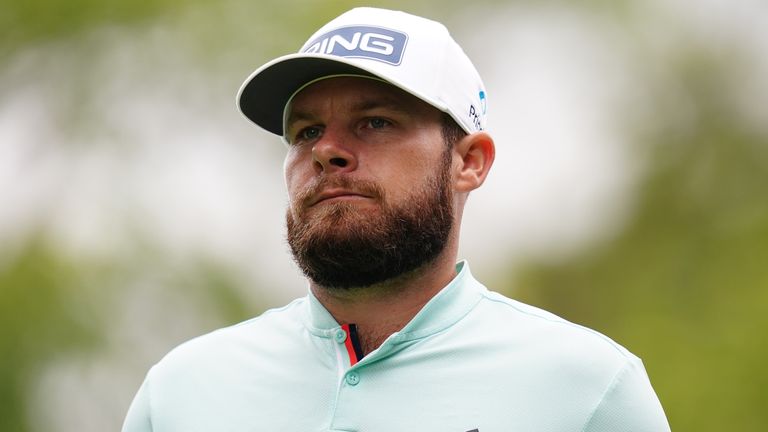 Tyrrell Hatton during day four of the 2023 BMW PGA Championship at Wentworth 