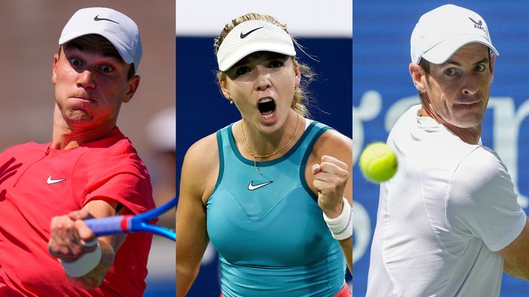 Jack Draper, Katie Boulter and Andy Murray